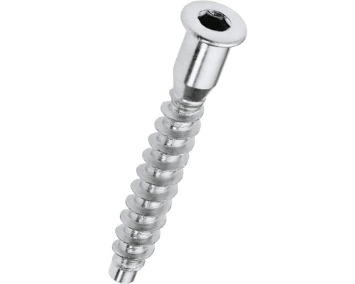 HETTICH Verbindingsschroef 7x50 mm verzinkt, 50 stuks Houtschroef met inbuskop