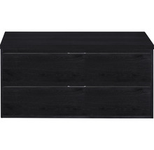 SANOX Badkamermeubelset Porto met wastafelblad 58x120,2x50 cm black oak