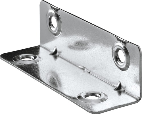 HETTICH Hoekverbinder 20x20x67 mm verzinkt, 30 stuks Hoekstuk van metaal met bevestigingsgaten