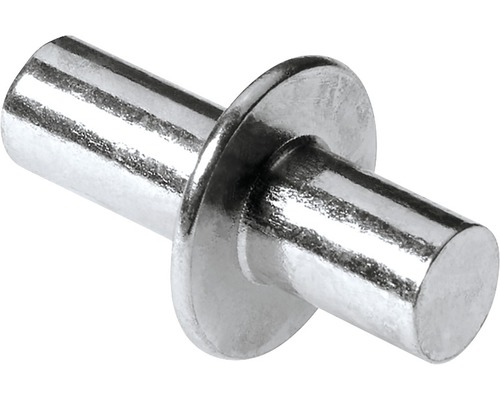 HETTICH Plankdrager met flens 5 mm verzinkt, 200 stuks Metalen meubelstift