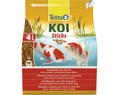 Tetra Koi Sticks hoofdvoeder voor alle koi in verpakking van 4 liter