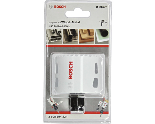 Bosch gatenzaag met een diameter van 60 millimeter voor hout en metaal