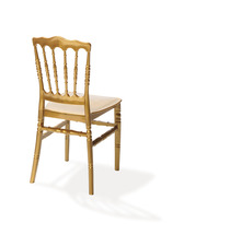 Houten stoel met zitkussen