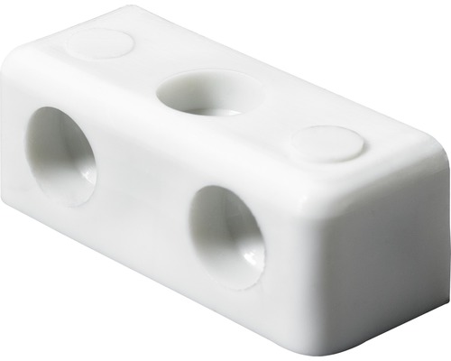 HETTICH Hoekverbinder Blok 35x12x12 mm wit, 20 stuks Kunststof hoekverbinder