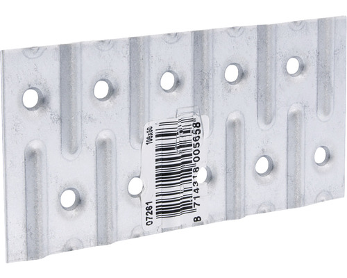GB Spijkerplaat 106x50 mm verzinkt Metalen verbindingsplaat met gaten
