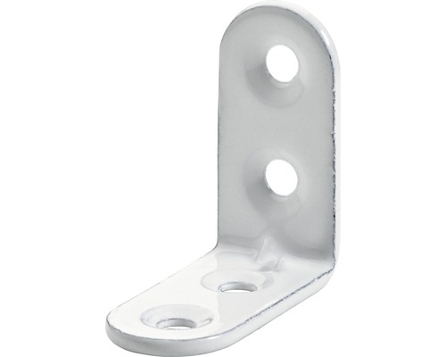 HETTICH Stoelhoek 30x30x15 mm wit, 20 stuks Hoekverbinder met gaten voor bevestiging