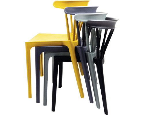Stapelbare stoelen van kunststof