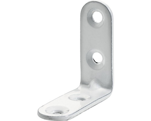 HETTICH Stoelhoek 40x40x15 mm wit, 20 stuks Metalen hoek met gaten voor bevestiging