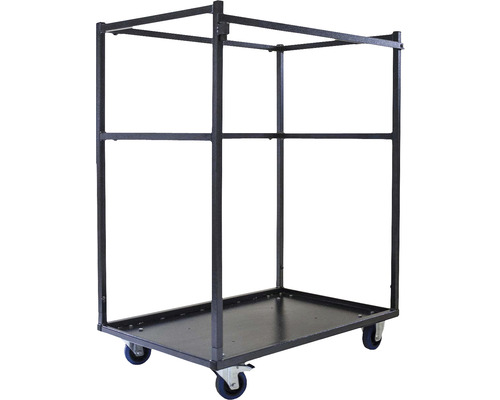 Rolwagen met een laadvlak en een stalen frame