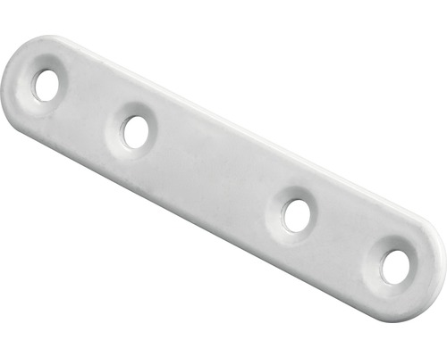 HETTICH Verbindingsplaat ovaal 80x15 mm wit, 50 stuks Verbindingsplaat met vier gaten