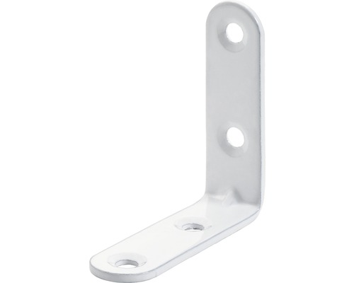 HETTICH Stoelhoek 50x50x15 mm wit, 20 stuks Metalen hoekverbinding met boorgaten voor bevestiging