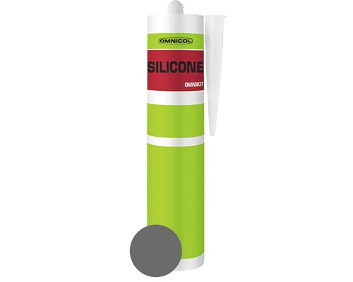 OMNICOL Omnikit silicone antraciet, 310 ml Omnicol siliconen OMNIKIT patroon