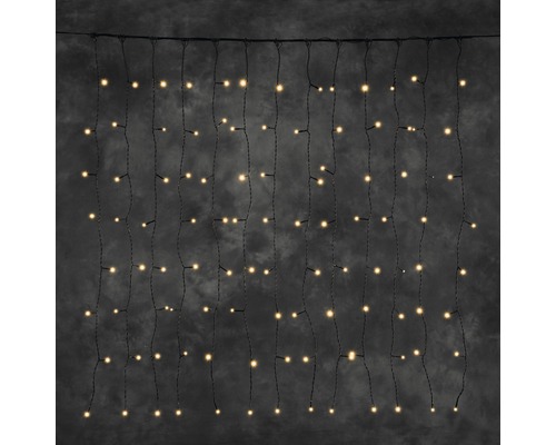 KONSTSMIDE Kerstverlichting LED lichtgordijn koppelbaar 100 lampjes extra warmwit 100 cm Lichtgordijn met ledlampjes voor gebruik binnenshuis