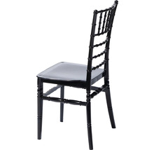 Zwarte Chiavari stoel van kunststof