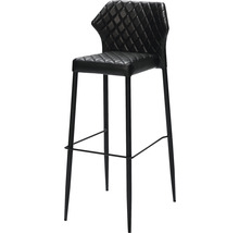 Barhocker met rugleuning en metalen frame