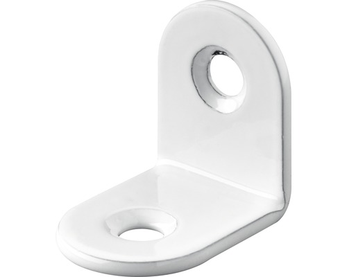 HETTICH Stoelhoek 20x20x15 mm wit, 50 stuks Hoekverbinder met gaten voor bevestiging