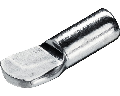 HETTICH Plankdrager lepelvormig Ø 5 mm verzinkt, 100 stuks Een enkele plankdrager van metaal.