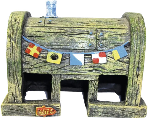Aquariumdecoratie SpongeBob Krusty Krab Huis 9 cm Aquariumdecoratie SpongeBob Krusty Krab Huis 9 cm
