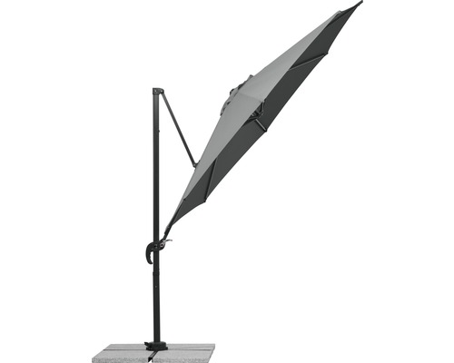 Vrijhangende parasol met voet voor buiten