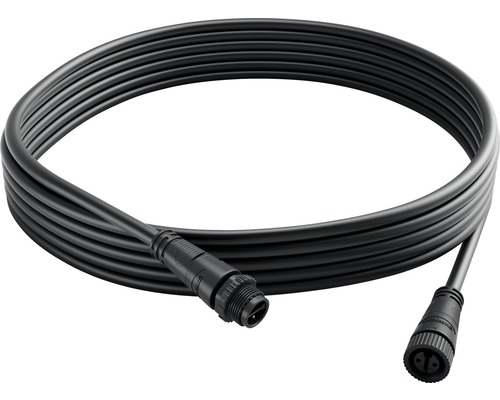PHILIPS Hue Verlengkabel voor 24V buitenverlichting zwart, 5 meter PHILIPS Hue Verlengkabel voor 24V buitenverlichting zwart, 5 meter