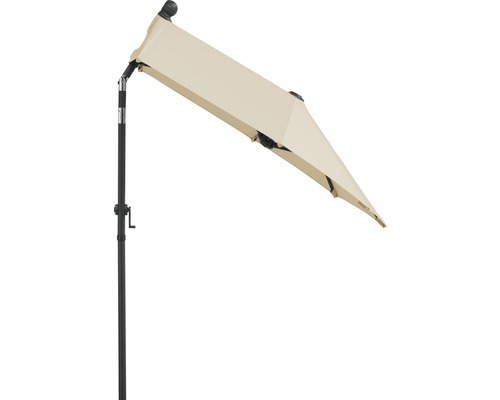 Halve parasol met slinger en frame
