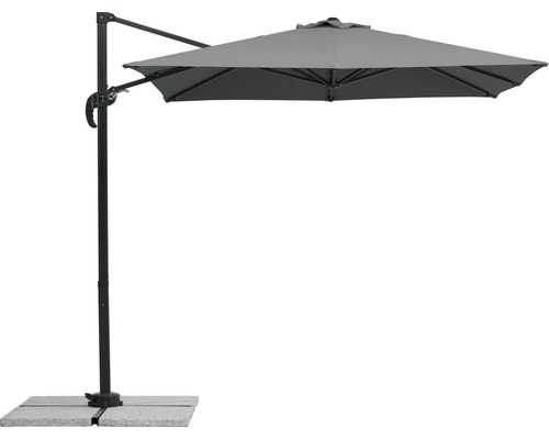 Vrijhangende parasol met voet voor buiten