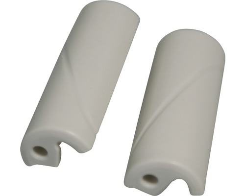 Twee kunststof handgrepen