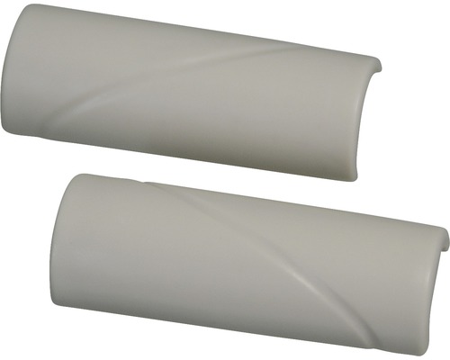 Twee kunststof afvoerpijpbekledingen