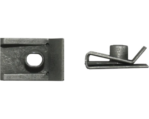 Twee weergaven van een trapeziumvormige moer