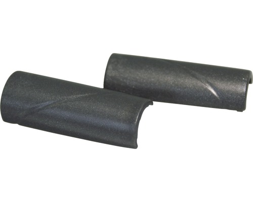 Twee afdekkappen van kunststof