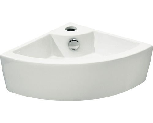 Hoekwastafel van keramiek