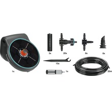 Gardena vakantie irrigatieset met irrigatiecomputer, batterijen, verbindingsstukken, einddruppelaars, buis en accessoires