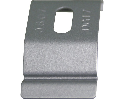 Metalen klem met uitsparing voor bevestiging