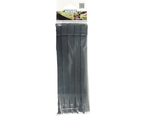 Nature gazonrandbevestiging, 34,5 cm, 10 stuks, voor het bevestigen van gazonranden