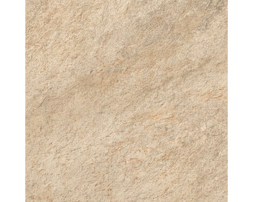 Wand- en vloertegel Quarzite Arena 45x45 cm Close-up van een beige vloertegel met een matte afwerking.