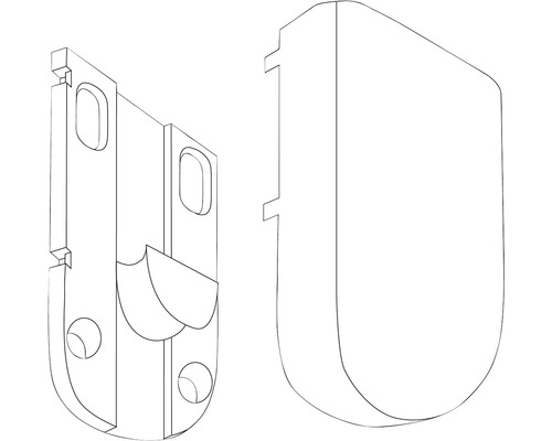 Tekening van een meubelverbinding