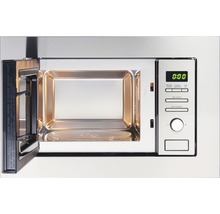 Open roestvrijstalen magnetron