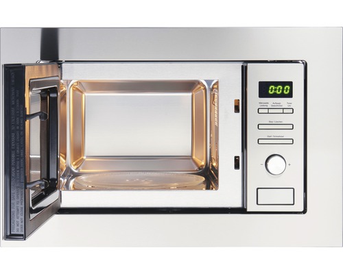 Open roestvrijstalen magnetron