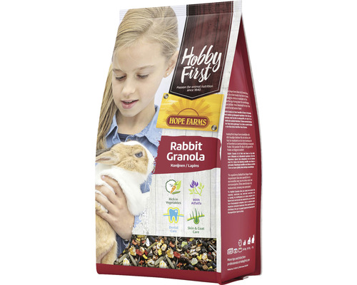 HOPE FARMS Konijnenvoer Hobby First Rabbit Granola 2 kg Verpakking Hobby First Konijn Granola