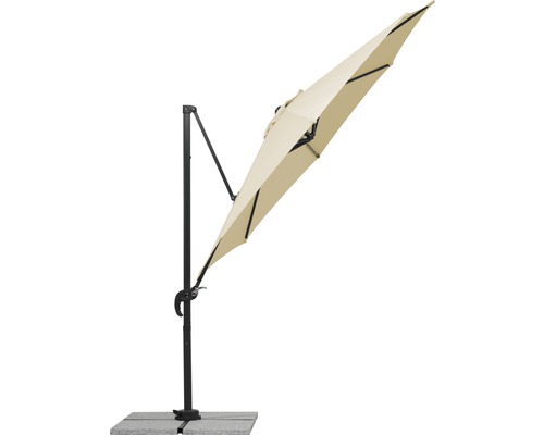 Vrijhangende parasol met voet voor de tuin