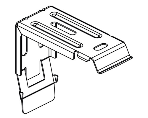 Metalen hoek voor bevestiging en montage