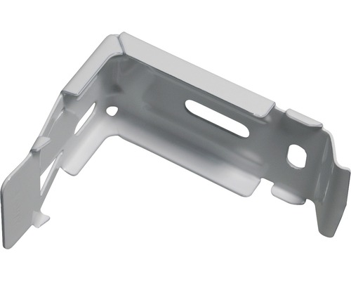 Metalen hoek met uitsparingen voor montage