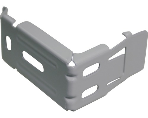 Metalen hoek met sleufgaten voor bevestiging