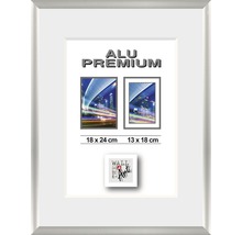 THE WALL Fotolijst aluminium Duo zilver 18x24 cm