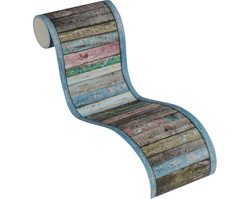 Rol behang met houten planken patroon