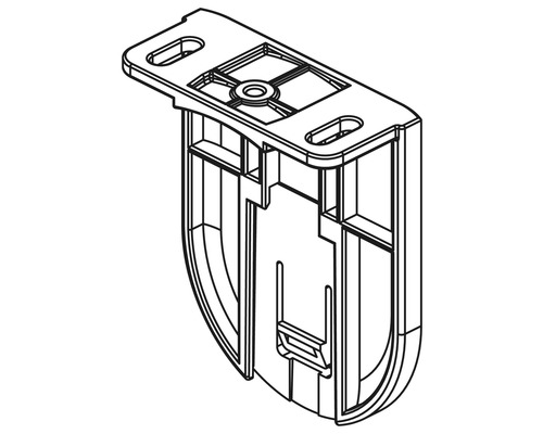 Kunststof ophangbeslag voor hangkasten