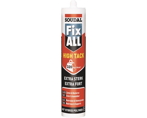 SOUDAL Fix All High Tack wit kitkoker 290 ml