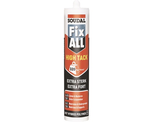 SOUDAL Fix All High Tack grijs kitkoker 290 ml