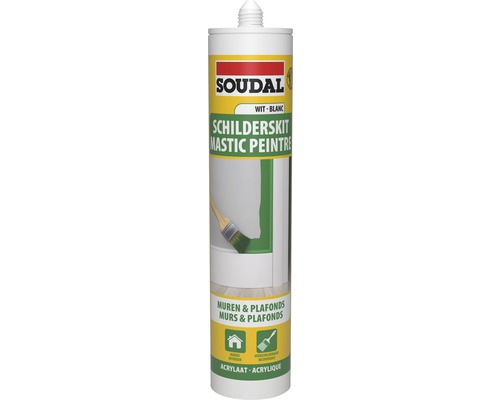 SOUDAL Schilderskit wit kitkoker 290 ml SOUDAL Schilderskit wit kitkoker 290 ml