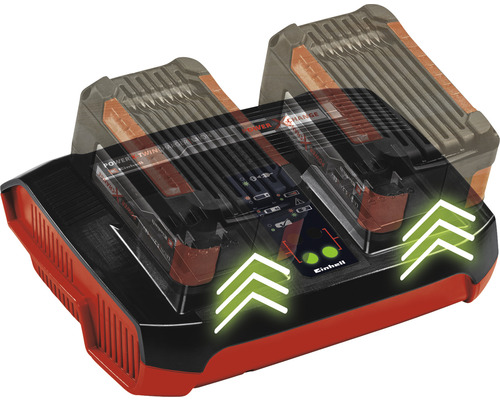 Einhell dubbele lader voor accu''s uit de Power X-Change serie